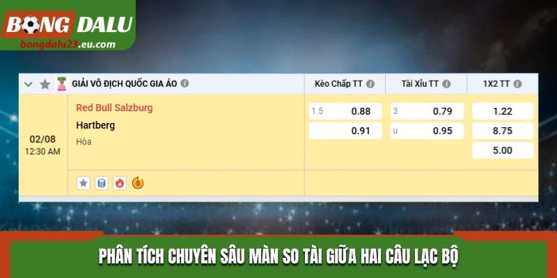 Soi kèo chuẩn xác trận đấu ngày 02/08 qua bảng kèo nhà cái